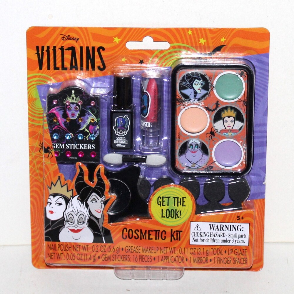 Disney Villains Cosmetic Kit Children Make Up Halloween set Ursula Evil Queen